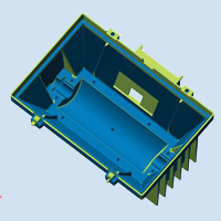 3D CAD Modell eines Lampengehuses erstellt durch das Reverse-Engineering - 3D PADELT